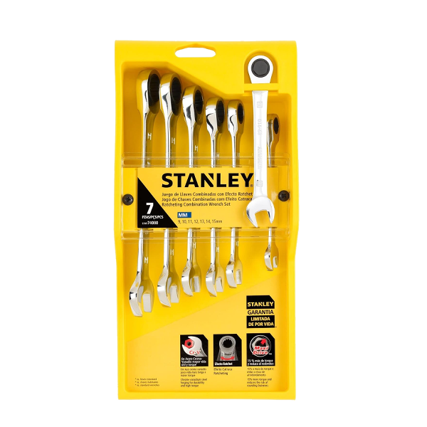 ****Stanley Combination Ratchet Wrenches - Set of 7