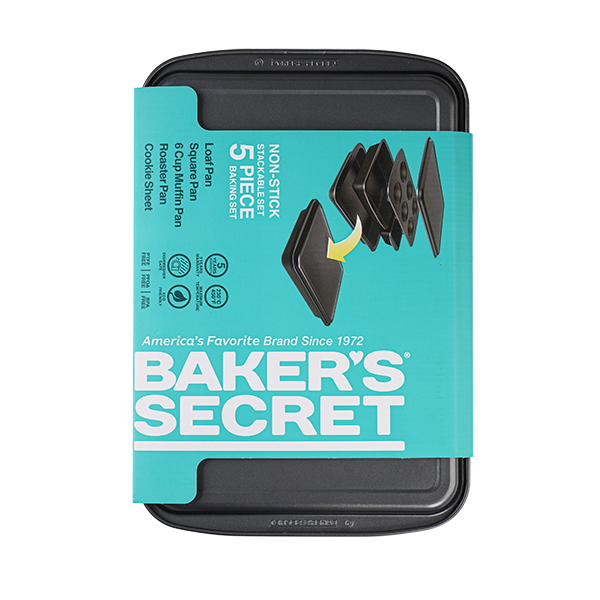 ****Baker's Secret Essential 5pc Bakeware Set