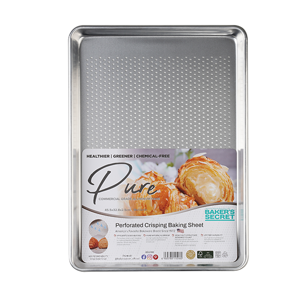 Baker's Secret Pure Aluminum Perforated Baking Sheet