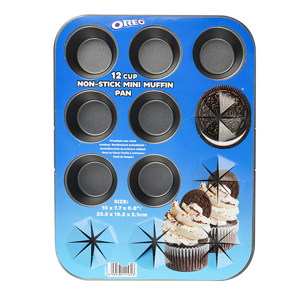 Oreo 12-cup Mini Cupcake Pan 25.5x19.5x2.1cm