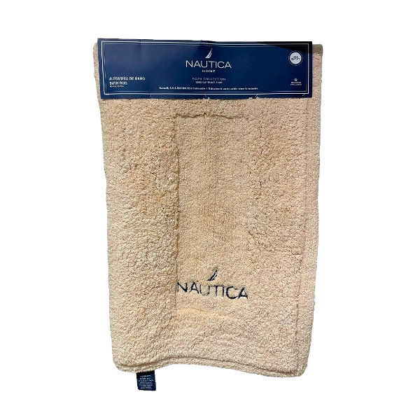 Nautica Bath Mat 15.75 x 23.5 In. Beige