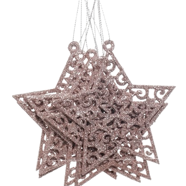 Miro Christmas Ornament 10x9.5x.3cm Champagne