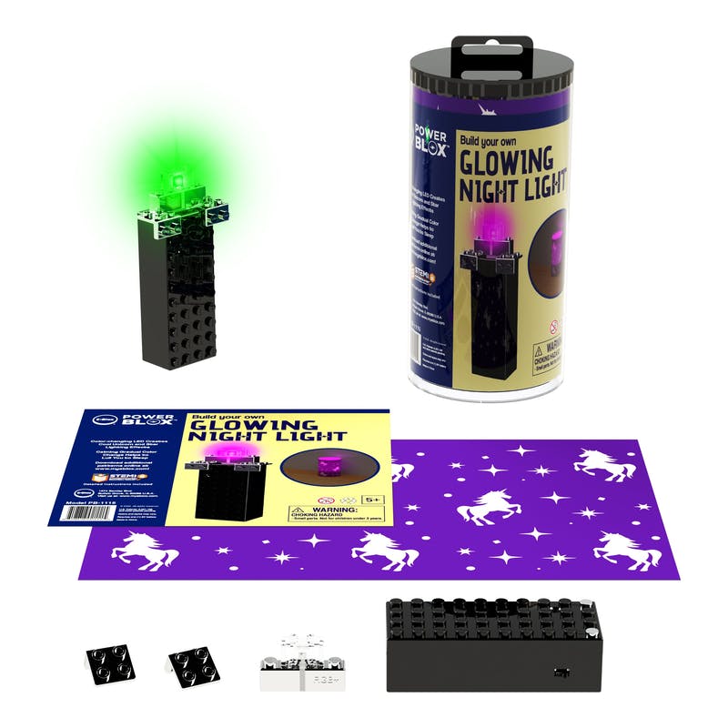 Power Blox Build Your Own Glowing Unicorn Night Light