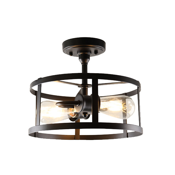 Royal Homes Interior Ceiling Lamp 2 x E27 60W Black Finish