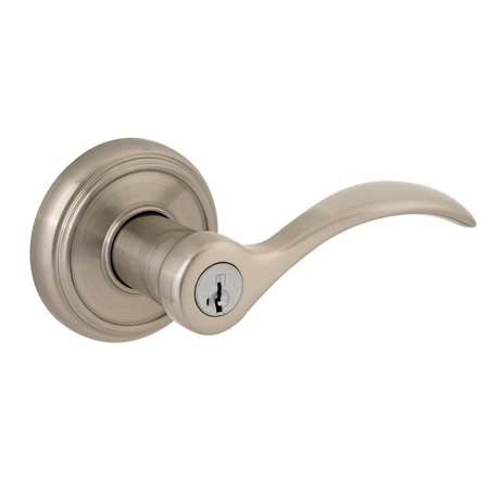 Baldwin Prestige Tobin Entry Lever with SmartKey, Satin Nickel