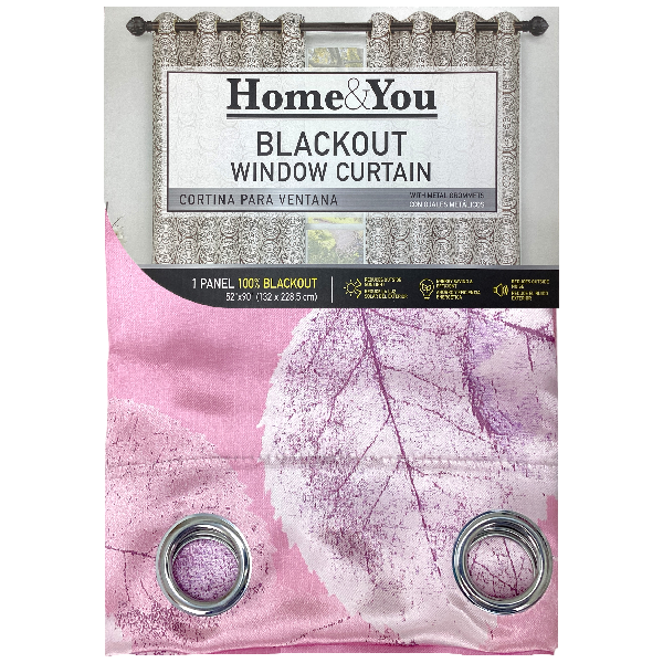 Home &amp; You Blackout Window Curtain, Single Panel