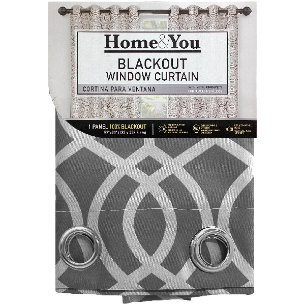 Home &amp; You Blackout Window Curtain, Single Panel