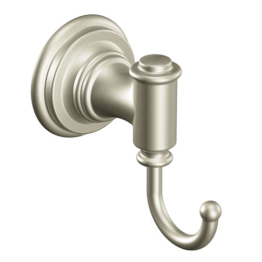 Moen Ellsworth Single Robe Hook, Brushed Nickel