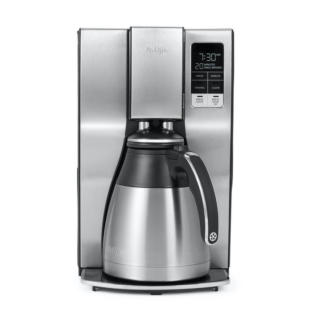Mr. Coffee Programmable Coffee Maker 10-Cup, Stainless Steel