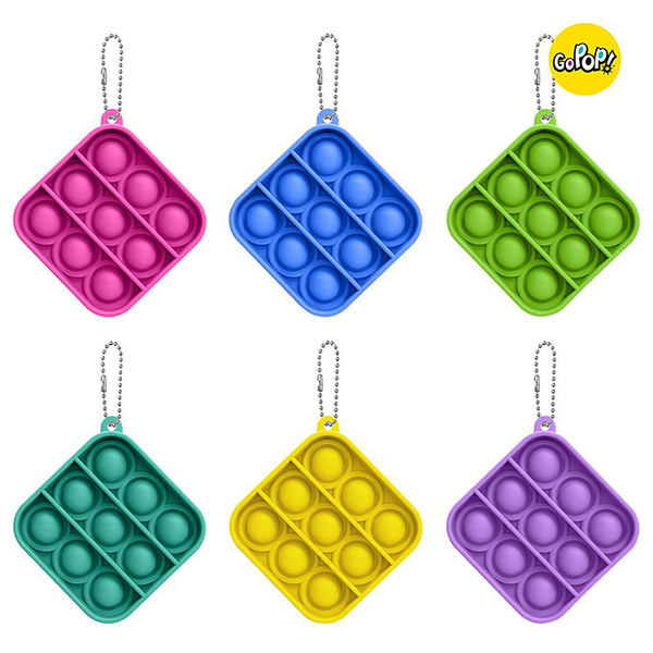 Go Pop Mini Pop It Key Chain, Assorted