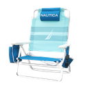 Nautica Beach Chair 5-Position, Blue Wave J-Class