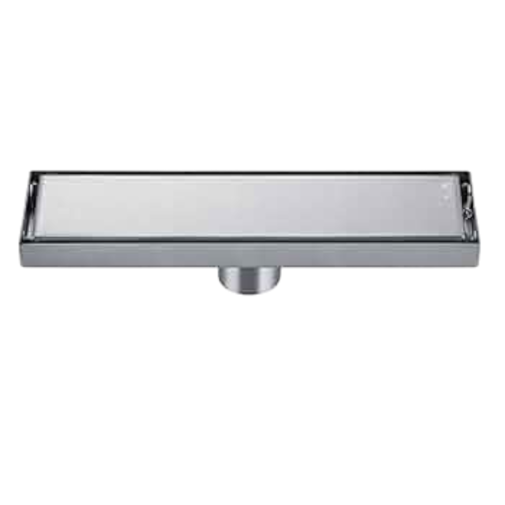 Royal Homes Linear Shower Floor Drain 11 x 3.1In. Brushed Stainless Steel
