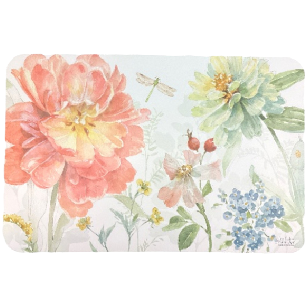 Counter Art Reversible Easy-Care Placemat, Spring Meadow