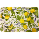Counter Art Reversible Easy-Care Placemat, Watercolor Lemons