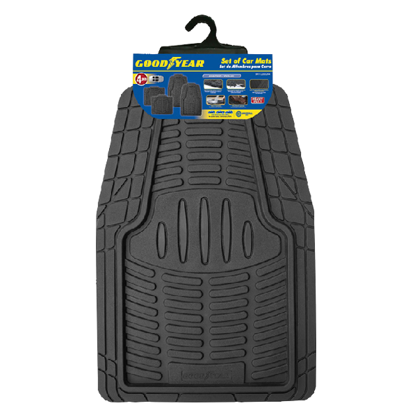 Goodyear 4pc Car Mat Set 
