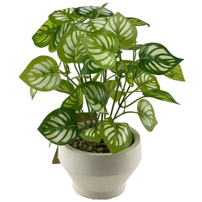 Decore Artificial Plant in Cement Pot