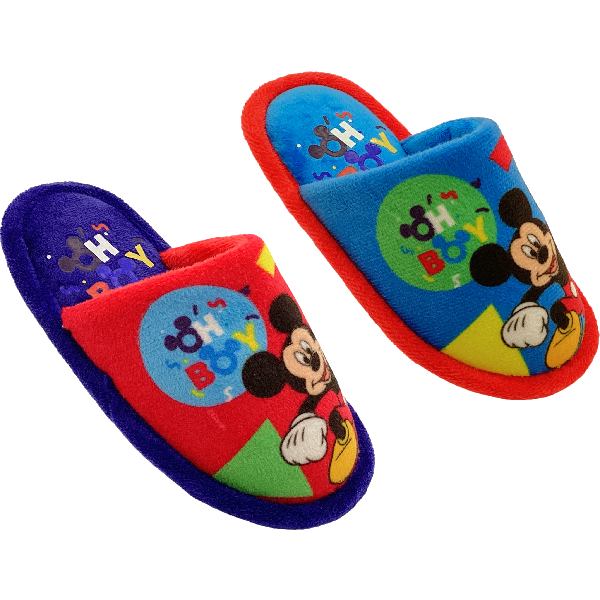 Disney Mickey Mouse Indoor Slippers Size 25-30