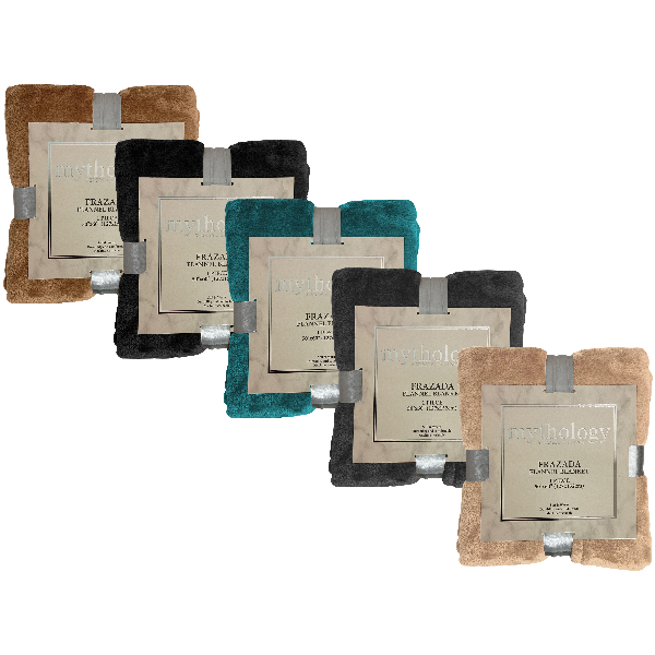 Mythology by Home Living Solid Flannel Blanket 50&quot; x 60&quot;