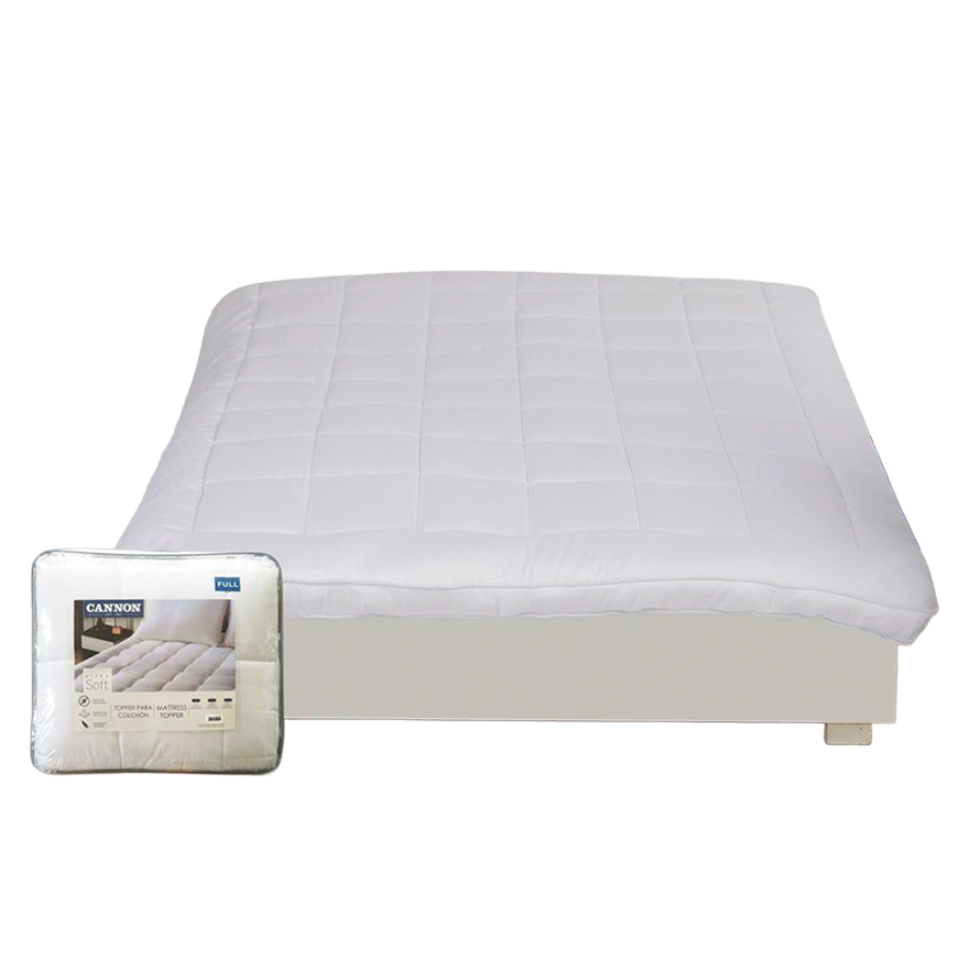 Cannon Queen Mattress Topper 60 x 80 x 15 In., White
