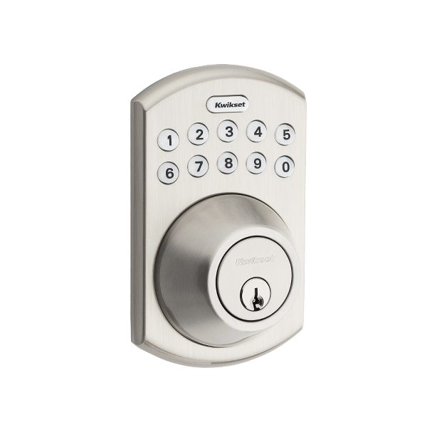 Kwikset 264 Electronic Entry Keypad Single Cylinder, Satin Nickel