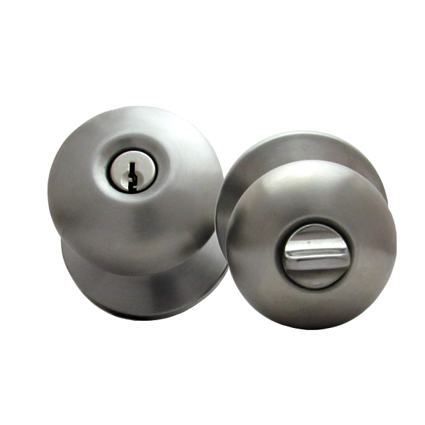 Kwikset Olympus Entry Knob Brushed Stainless Steel