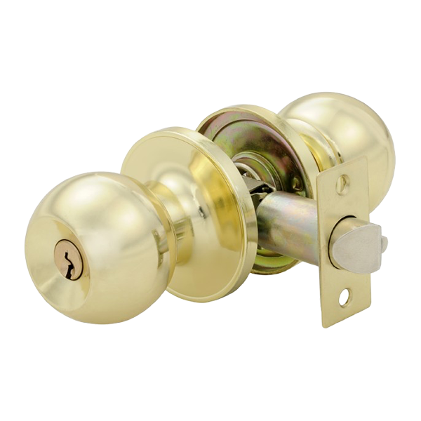 ****Fanal Bolton Entry Knob Polished Brass