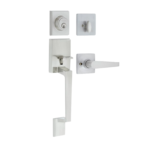 Fanal Marsella Entry Handleset Single Cylinder, Satin Nickel