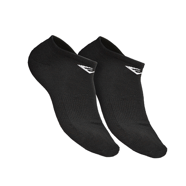 Everlast Short Socks (Size 10-13) Poly 2-Pack, Black