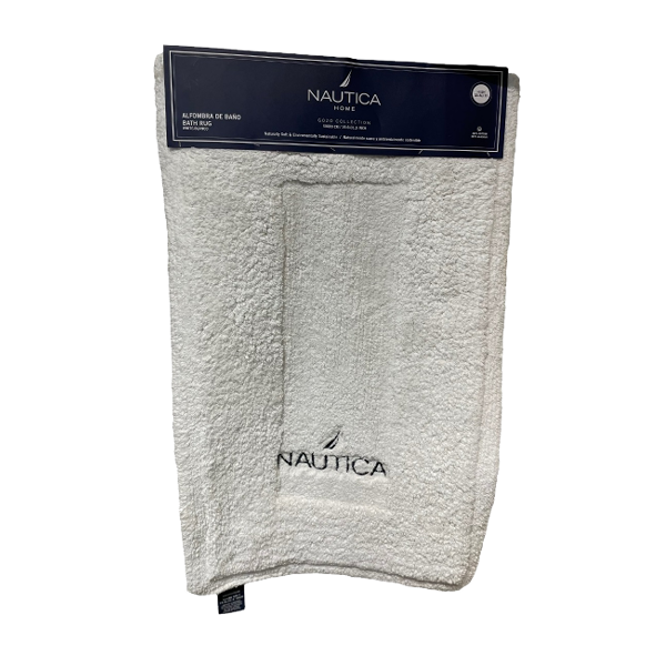 Nautica Bath Mat 19.75 x 31.5 In. White