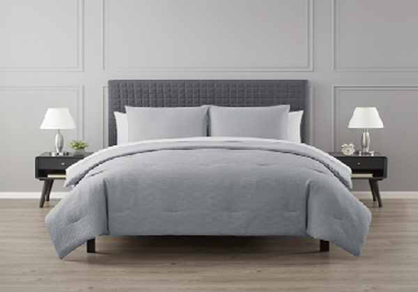 Nautica 3pc Comforter Set King, Grey