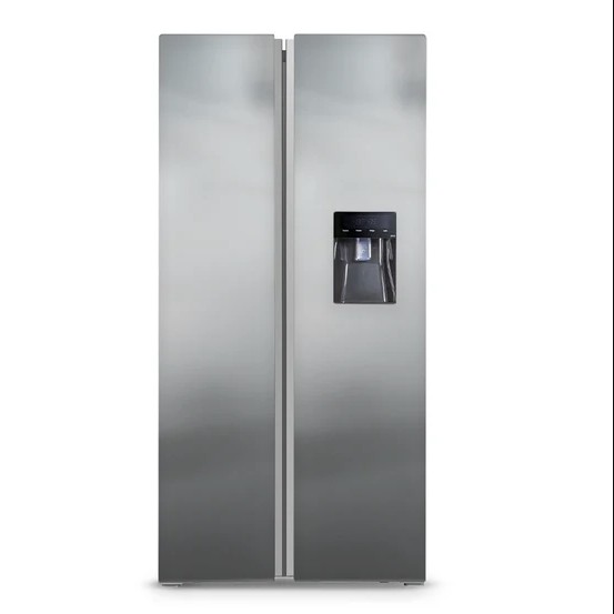 Sankey Refrigerator Side by Side 16 Cu. Ft. Silver-Grey