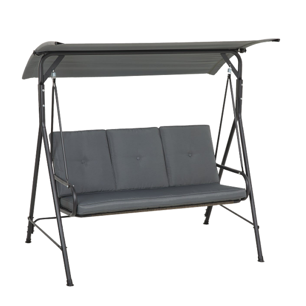 Outdoor Expressions Patio Swing, Gray