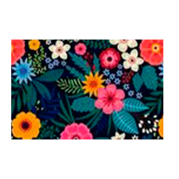 Classy Homes Foam Door Mat, Multi-colour Floral 18x30 in.