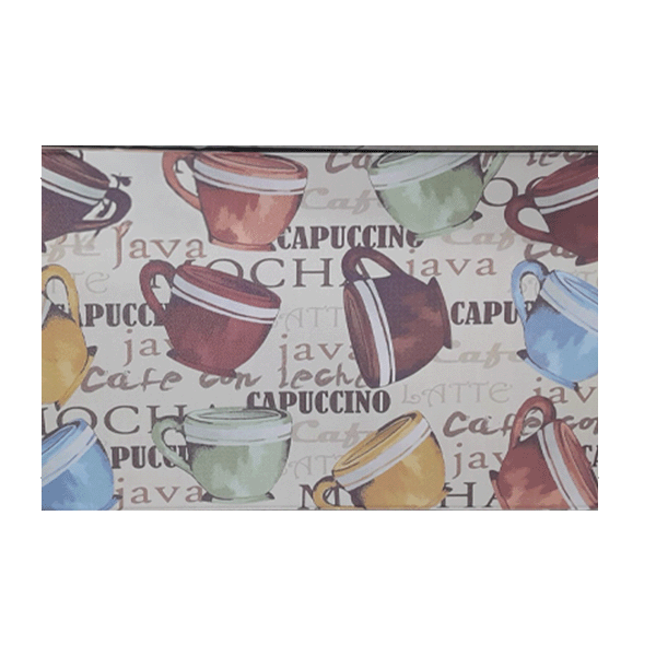 Classy Homes Foam Kitchen Mat, Multi-colour Coffee Mugs 18x30 in.