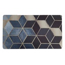 Classy Homes Foam Mat, Teal/ Gold 18x30 in.