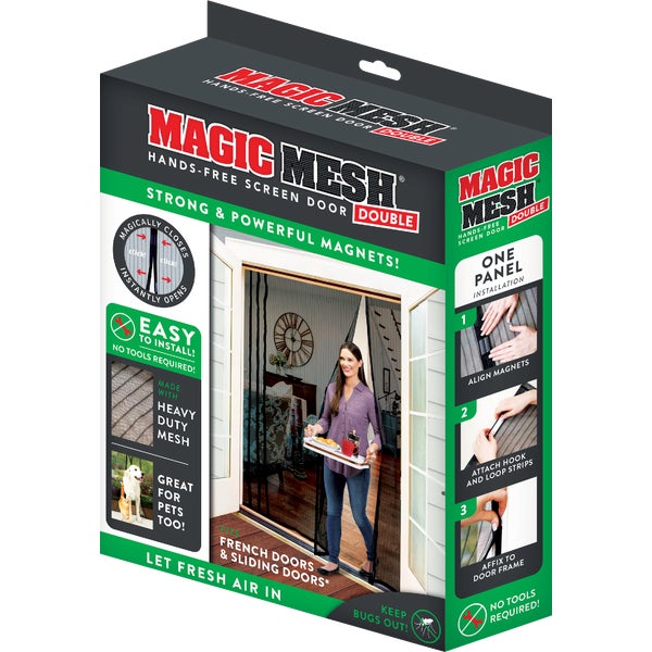 Magic Mesh Double Screen Door 83 In. W. x 75 In. H.