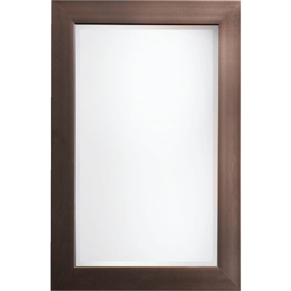 ^Erias Home Designs Austin Plastic Framed Wall Mirror 24 In. W. x 36 In. H. Antique Pewterxm.