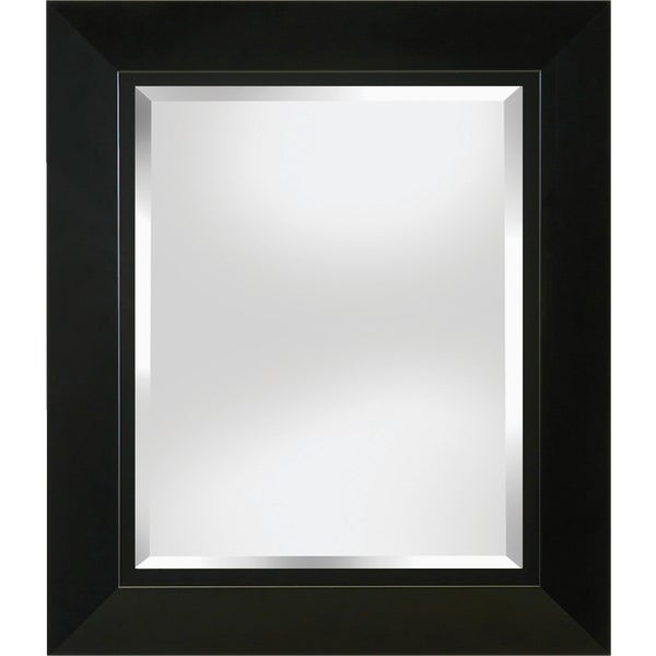 Erias Home Designs Framed Wall Mirror 23.5 In. W x 27.5 In. H Black