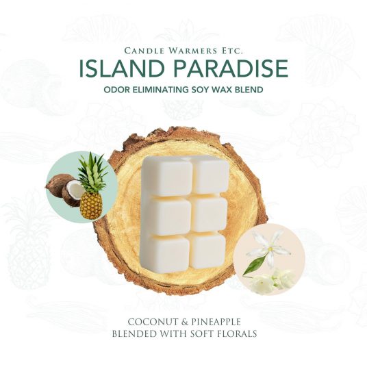 Candle Warmers 2.5 oz Odor Eliminating Wax Melt, Island Paradise