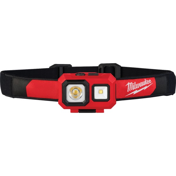 Milwaukee TrueView 450 Lm. LED Spot/Flood Headlamp, Red &amp; Black