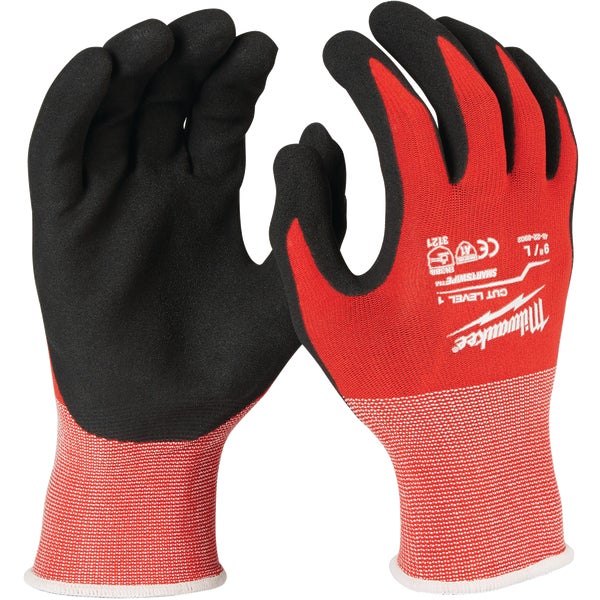 Milwaukee Unisex Large Work Glove Nitrile Coated Cut Level 1