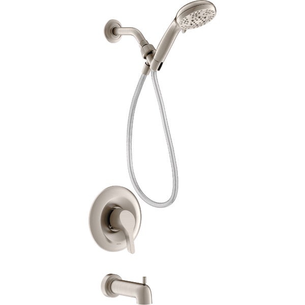 Moen Danika Posi-Temp 1-Handle Lever Tub &amp; Shower Faucet, Spot Resist Brushed Nickel