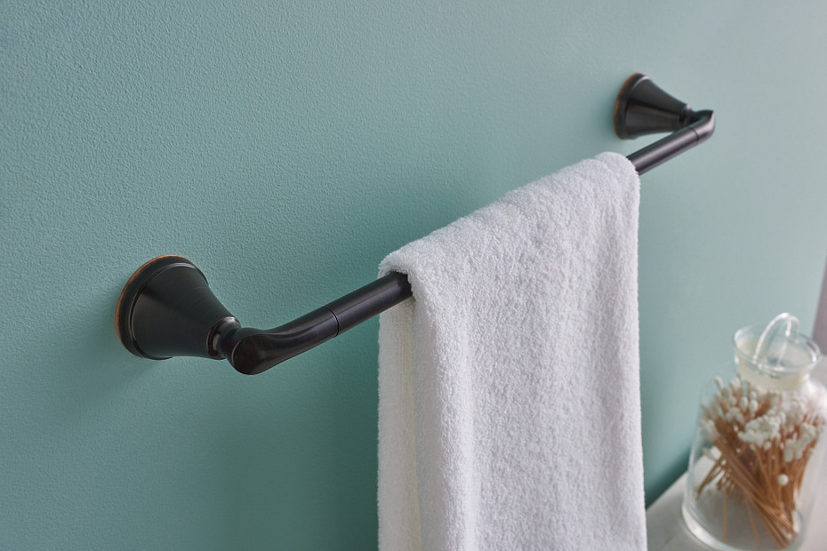 Moen Tiffin Towel Bar 24 In., Mediterranean Bronze