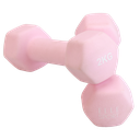 Elle Sport Neoprene Dumbbells 2 kg, Soft Pink - Pair