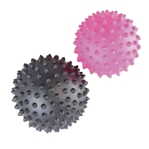 Elle Sport Massage Balls, Black/ Pink - 2pc Set