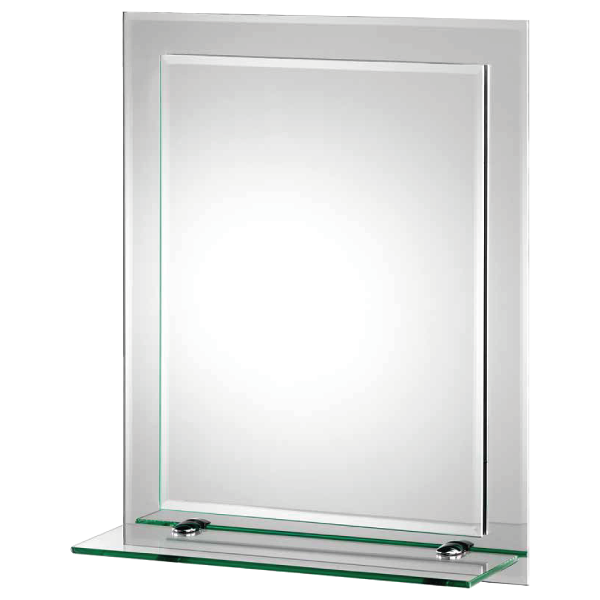 Elle Home Rydal Rectangular Vanity Mirror with Shelf 19.7 H x 15.7 W x 6.3 D In. | Shelf 15 W x 4.7 D In.