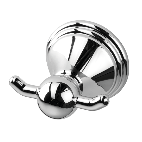 ****Elle Home Westminster Double Robe Hook, Chrome