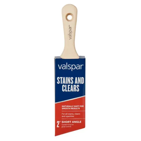 Valspar All Stains Paint Brush Short Angle, Wood Handle 2 In.