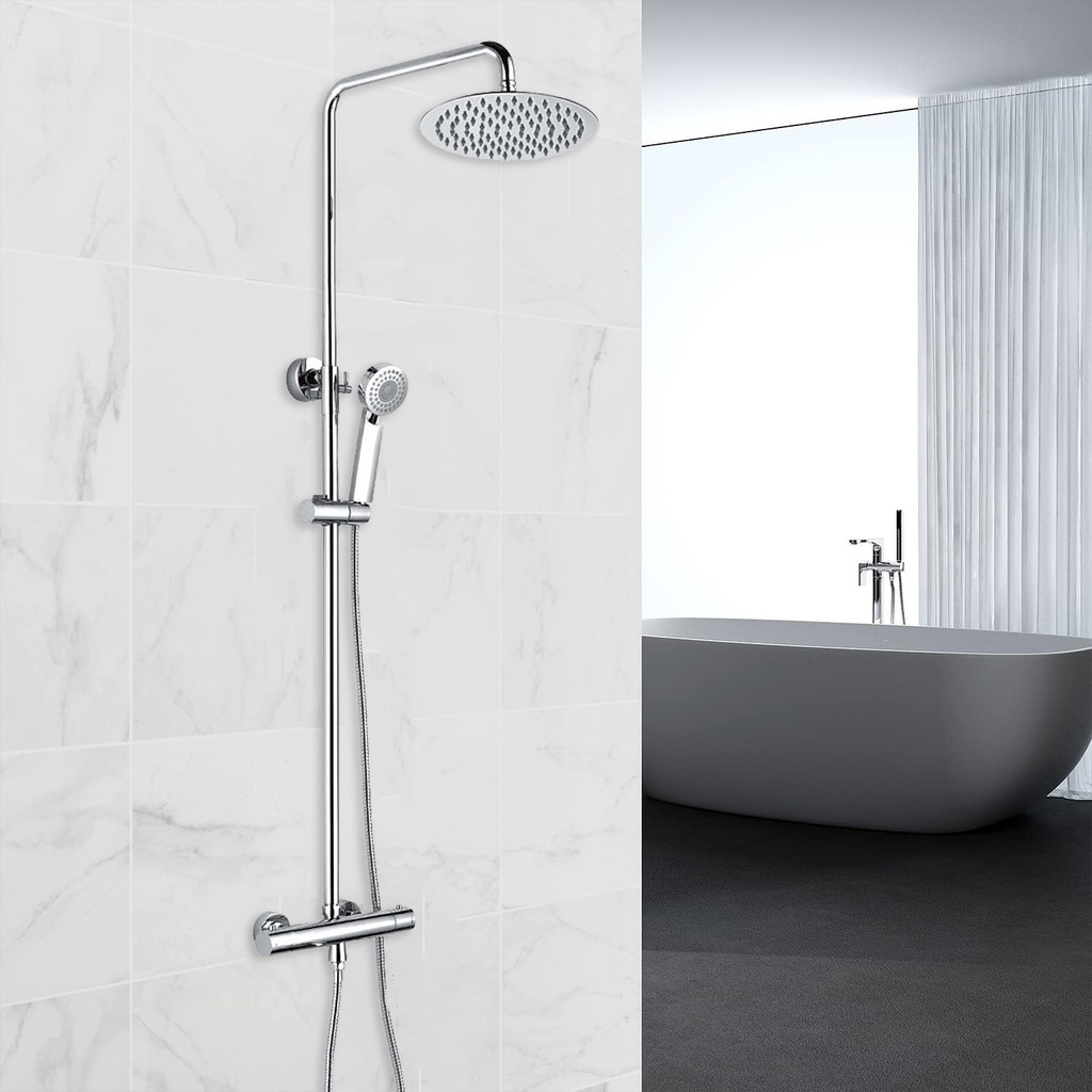 Royal Homes Shower Set, Chrome Finish