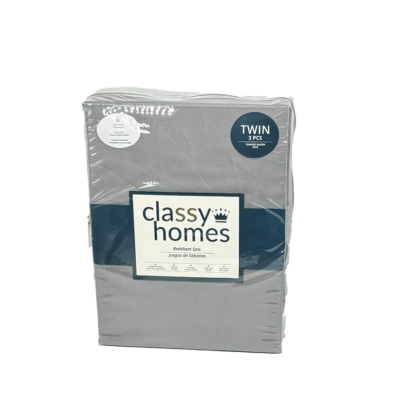 Classy Homes Twin 3pc Solid Sheet Set